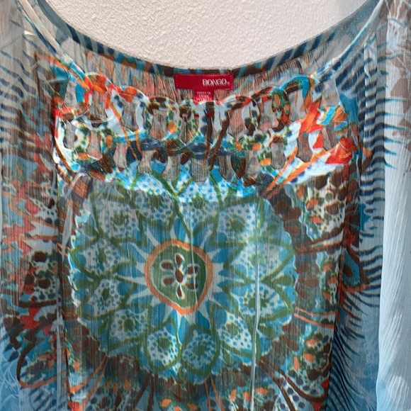 Vintage Bongo Sheer Boho Chic Women’s Top - Picture 3 of 5